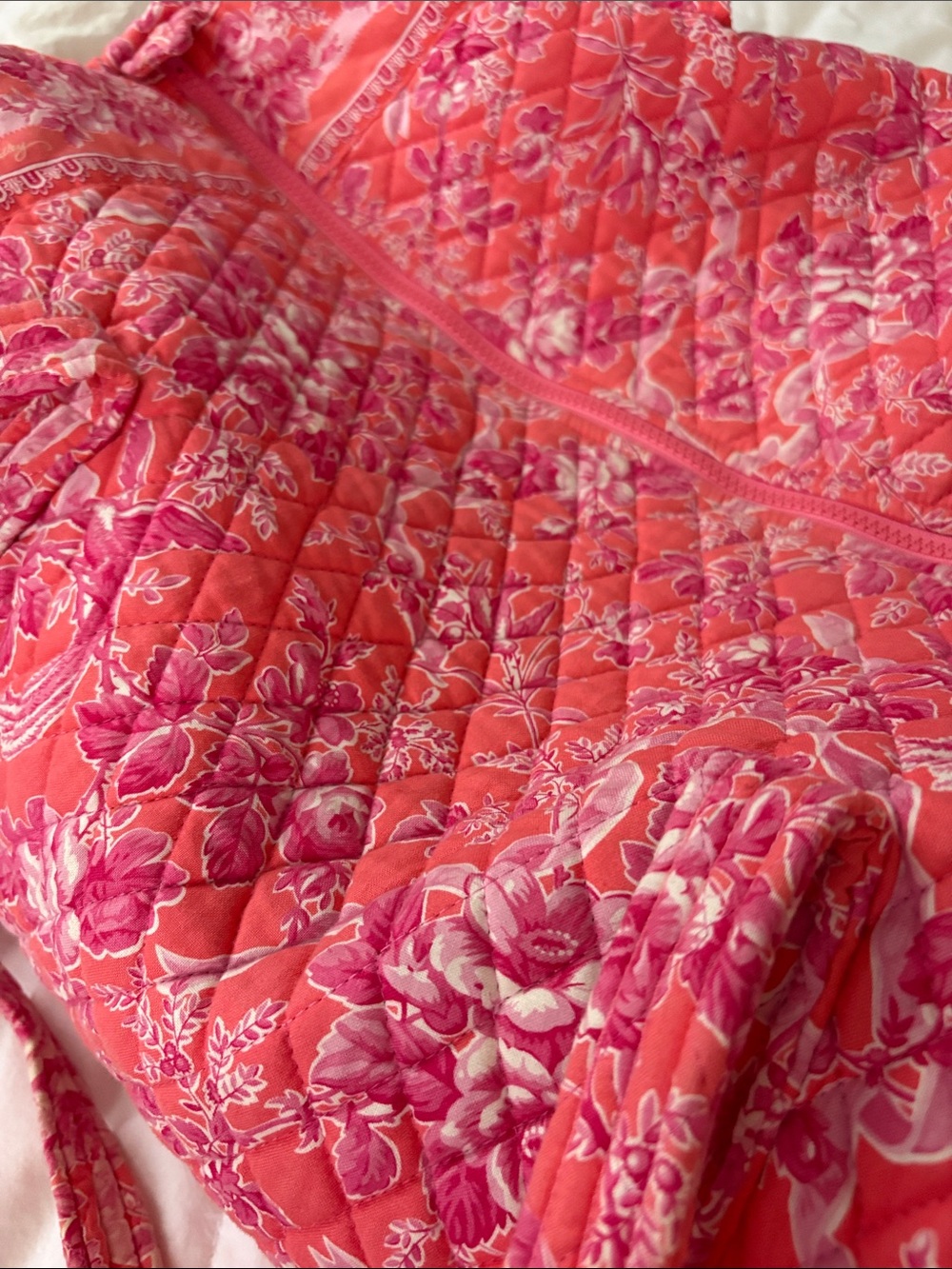Early 00’s Vera Bradley Floral Pink Large Duffle Bag - Picture 2 of 6